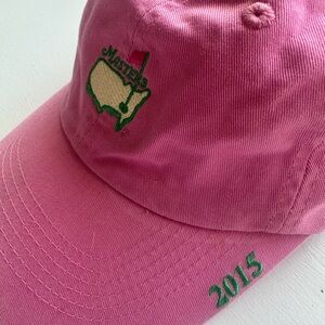 Masters Golf 2015 American Needle Pink Cap with Yellow Embroidery